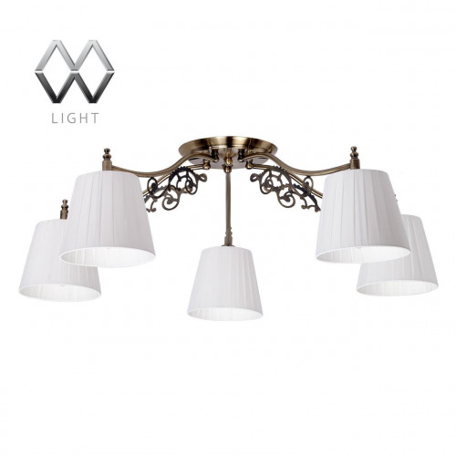 потолочная люстра mw-light моника 372011105 белая в Нижневартовске