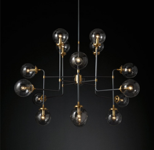 люстра bistro 16 черная, бронза в Нижневартовске