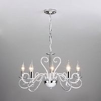 подвесная люстра eurosvet silva 60090/5 хром в Нижневартовске