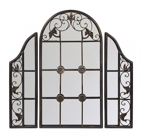 зеркало-окно настенное тройное черное сильвестра в Нижневартовске