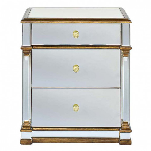 тумба зеркальная klio зеркальная, золото в Нижневартовске