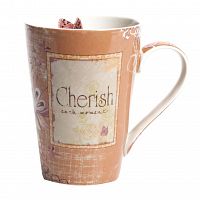 кружка cherish персикового цвета в Нижневартовске