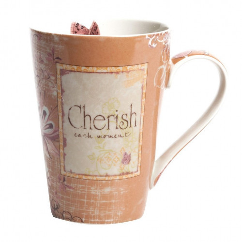 кружка cherish персикового цвета в Нижневартовске