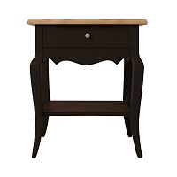 тумба leontina black с одним ящиком черная в Нижневартовске