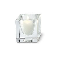 подсвечник хрустальный квадратный d28z0100 от fabbian, 8,5 см в Нижневартовске