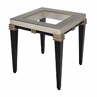 стол журнальный window бежевый, чёрный, прозрачный в Нижневартовске