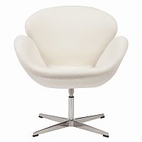 кресло swan chair кремовое в Нижневартовске