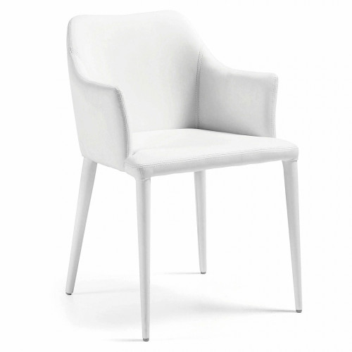 кресло danai кожа белое в Нижневартовске