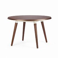 стол обеденный copine круглый коричневый в Нижневартовске