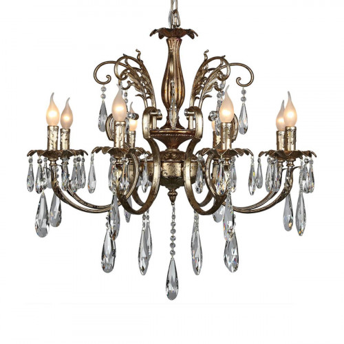 подвесная люстра omnilux oml-77603-08 золото в Нижневартовске