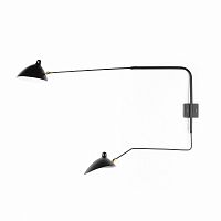 настенный светильник sconce mouille 2 лампы 2 черный в Нижневартовске