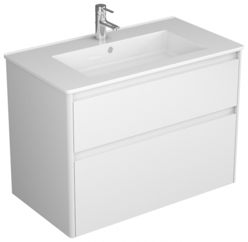 тумба aventino 85 venecian белый с 2-мя ящиками под ум-к оскар 85 в Нижневартовске