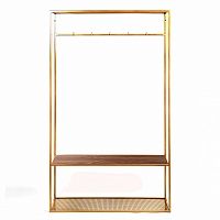 вешалка в прихожую hallra gold американский орех в Нижневартовске