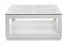 стол журнальный pyros белый, прозрачный в Нижневартовске