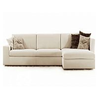 диван krime трехместный угловой светло-бежевый в Нижневартовске