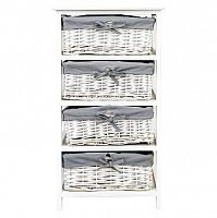 стеллаж с корзинами дижон белый - н в Нижневартовске