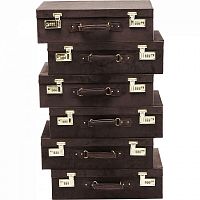 комод высокий suitcase коричневый в Нижневартовске