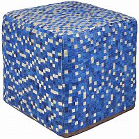 kare design пуф pixel, коллекция "пиксель" 40*40*40, коровья шкура, полистирол, синий в Нижневартовске