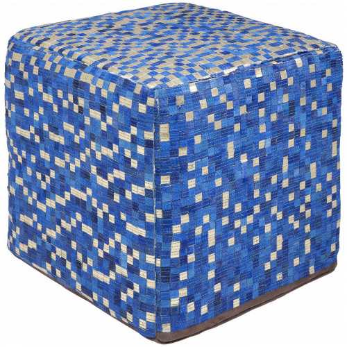 kare design пуф pixel, коллекция "пиксель" 40*40*40, коровья шкура, полистирол, синий в Нижневартовске