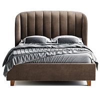 кровать двуспальная 160х200 коричневая tulip в Нижневартовске