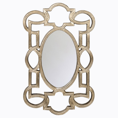 зеркало большое овальное серебряное в прямоугольное раме астраль в Нижневартовске