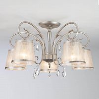 потолочная люстра eurosvet liona 60065/5 серебро в Нижневартовске