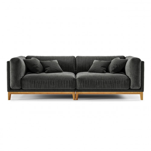 диван case прямой черный в Нижневартовске