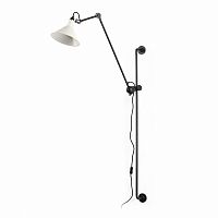 настенный светильник bronx с регулировкой по высотембелый/черный в Нижневартовске