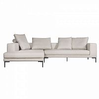 диван linnea трехместный угловой светло-серый в Нижневартовске