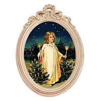 картина на холсте «с новым годом!» в раме «бернадетт», версия 5 в Нижневартовске