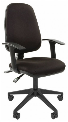 офисное кресло chairman chairman 661, обивка: текстиль, цвет: ткань 15-21 (черная ткань) в Нижневартовске