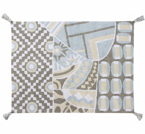 ковер indian bag серый-голубой в Нижневартовске