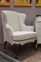 кресло mestre на каркасе из массива дерева бежевое в Нижневартовске