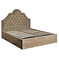 кровать двуспальная с подъемным механизмом бежевая province-f в Нижневартовске