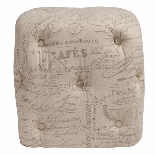 пуф manele gris flax бежевый в Нижневартовске