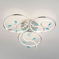 потолочная светодиодная люстра eurosvet venera 90131/3 хром в Нижневартовске