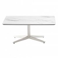 стол журнальный 04154 mb белый, серебро в Нижневартовске