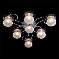 потолочная люстра eurosvet 4998/7 хром/синий+ красный+фиолетовый в Нижневартовске