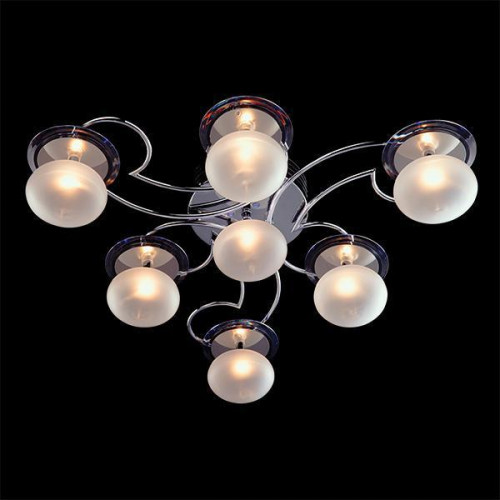 потолочная люстра eurosvet 4998/7 хром/синий+ красный+фиолетовый в Нижневартовске