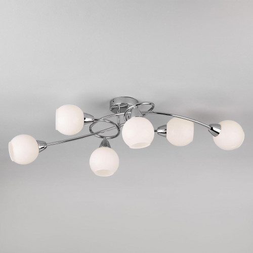 потолочная люстра eurosvet whitney 30133/6 хром в Нижневартовске