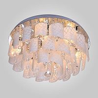 потолочная люстра eurosvet cascade 80117/9 хром/белый в Нижневартовске