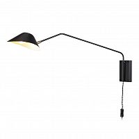 настенный светильник collet длина штанги 92 черный в Нижневартовске