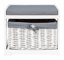 банкетка монсоро белая с корзиной в Нижневартовске