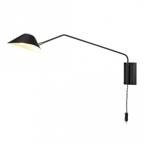 настенный светильник collet длина штанги 92 черный в Нижневартовске