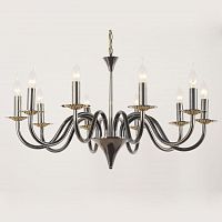 подвесная люстра lucia tucci messina 1890.10 glossy black в Нижневартовске