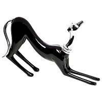 статуэтка собака цвет черный с серебром 25х6х17 в Нижневартовске