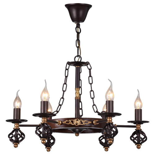 подвесная люстра arte lamp cartwheel a4550lm-6ck в Нижневартовске