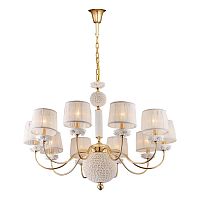 подвесная люстра crystal lux adagio sp10 белая в Нижневартовске