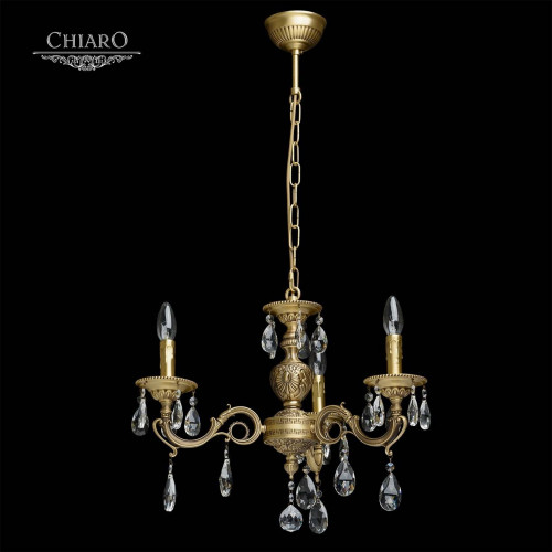 подвесная люстра chiaro паула 411012503 золото в Нижневартовске