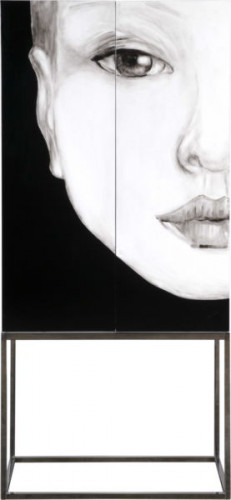 комод fantasy с рисунком лицо черный в Нижневартовске